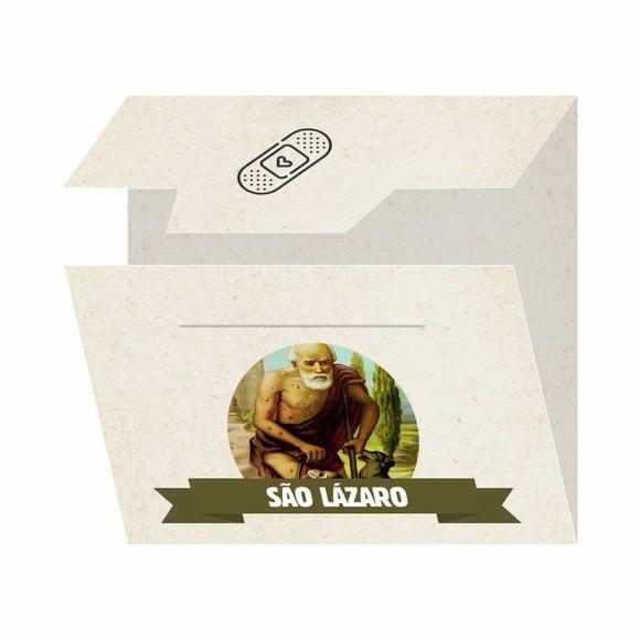 Cartão Personalizado + Medalhinha de São Lázaro