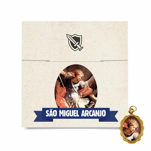 Cartão Personalizado + Medalhinha de São Miguel Arcanjo