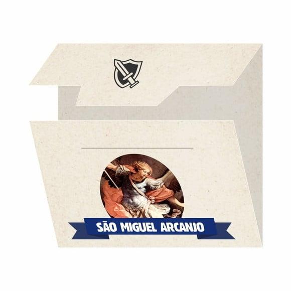 Cartão Personalizado + Medalhinha de São Miguel Arcanjo