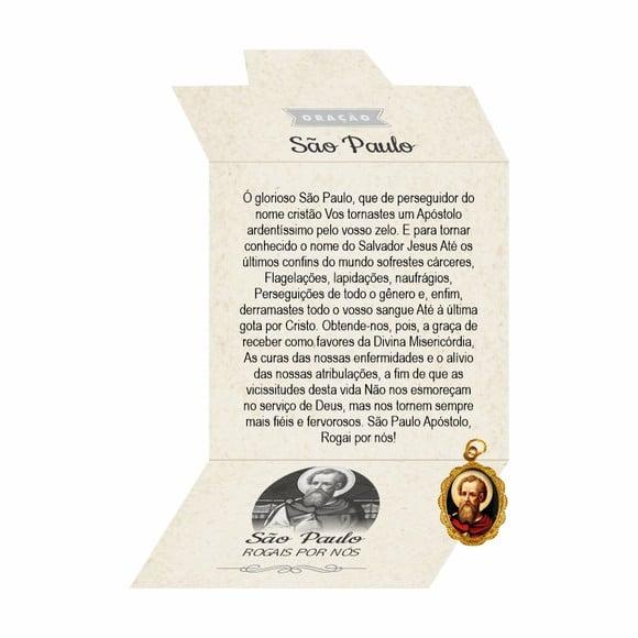 Cartão Personalizado + Medalhinha de São Paulo