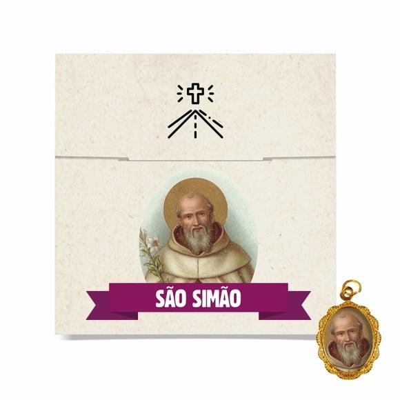 Cartão Personalizado + Medalhinha de São Simão