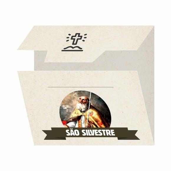 Cartão Personalizado + Medalhinha de São Silvestre