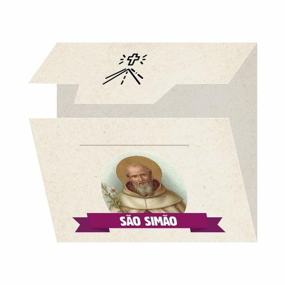 Cartão Personalizado + Medalhinha de São Simão