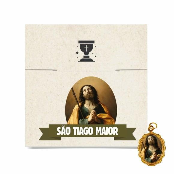Cartão Personalizado + Medalhinha de São Tiago Maior