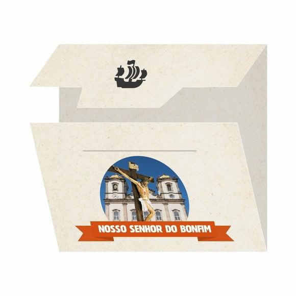 Cartão Personalizado + Medalhinha de Senhor do Bonfim