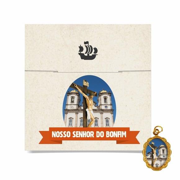Cartão Personalizado + Medalhinha de Senhor do Bonfim