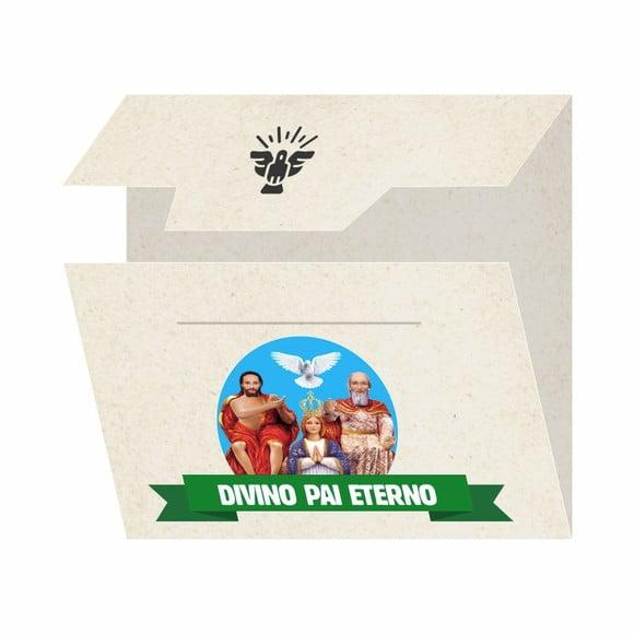 Cartão Personalizado + Medalhinha Divino Pai Eterno