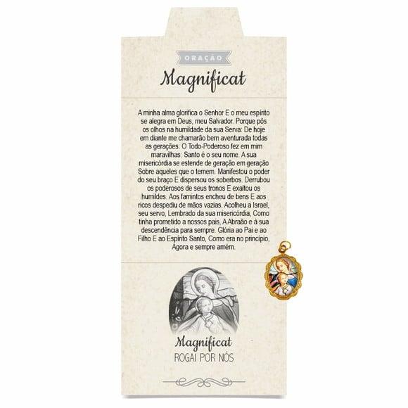 Cartão Personalizado + Medalhinha Magnificat