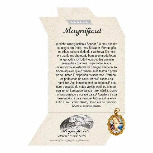 Cartão Personalizado + Medalhinha Magnificat