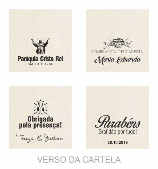 Cartão Personalizado + Medalhinha Meninos Jesus de Praga