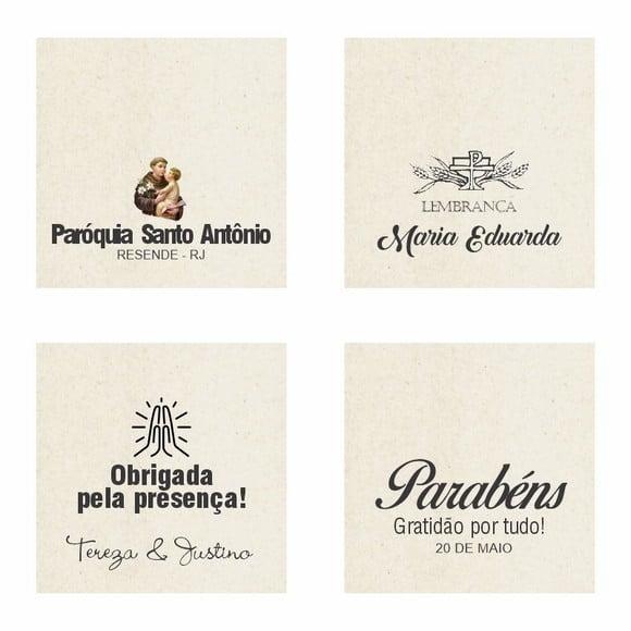 Cartão Personalizado + Medalhinha Santa Marta