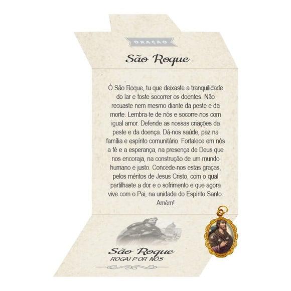Cartão Personalizado + Medalhinha São Roque