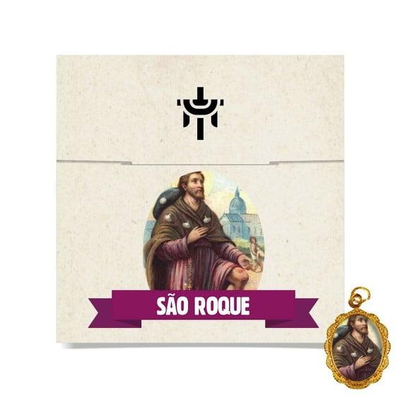 Cartão Personalizado + Medalhinha São Roque