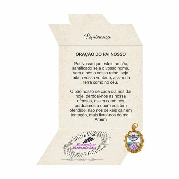 Cartão personalizado 1ª Eucaristia + medalhinha