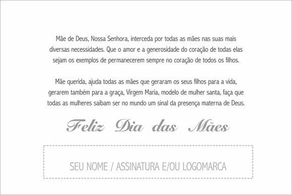 Cartão Personalizado Dia das Mães