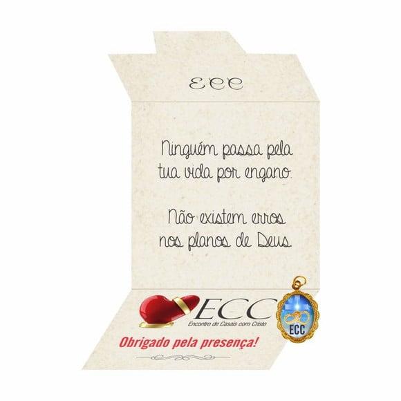 Cartão personalizado ECC + medalhinha