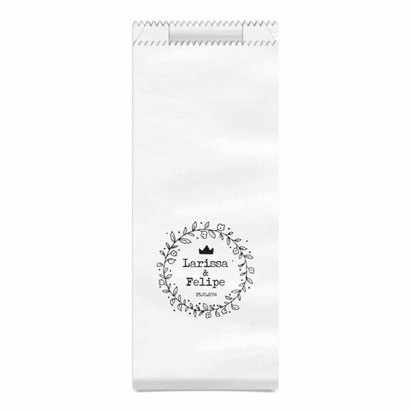 CASAMENTO - SAQUINHO KRAFT SIMPLES PERSONALIZADO