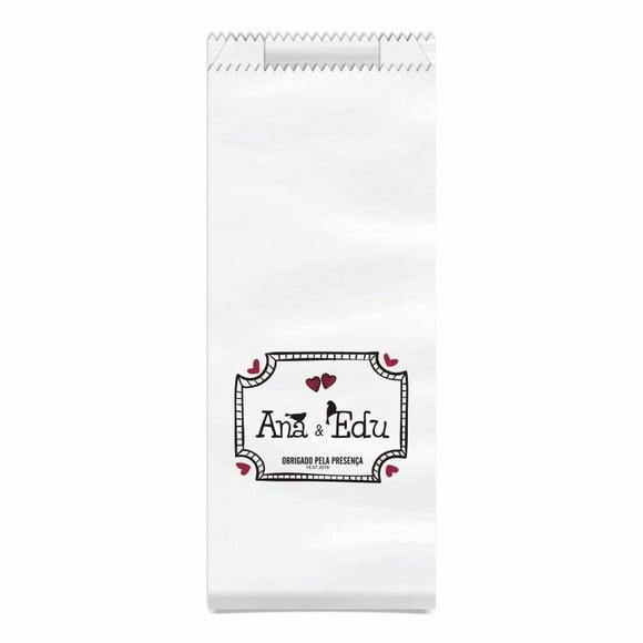 CASAMENTO - SAQUINHO KRAFT SIMPLES PERSONALIZADO