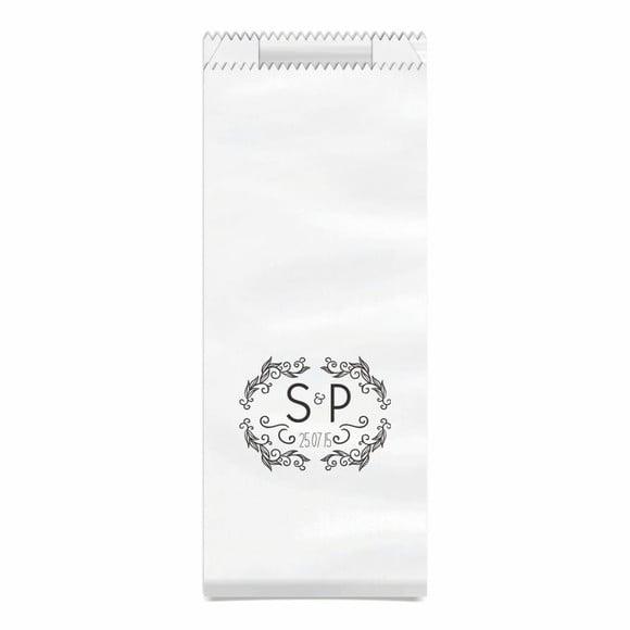 CASAMENTO - SAQUINHO KRAFT SIMPLES PERSONALIZADO