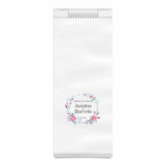 CASAMENTO - SAQUINHO KRAFT SIMPLES PERSONALIZADO