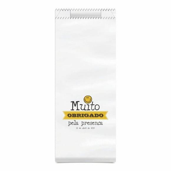 CASAMENTO - SAQUINHO KRAFT SIMPLES PERSONALIZADO