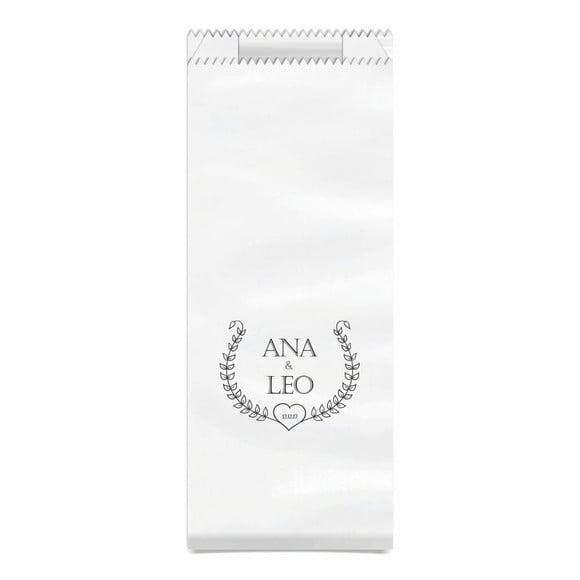 CASAMENTO - SAQUINHO KRAFT SIMPLES PERSONALIZADO