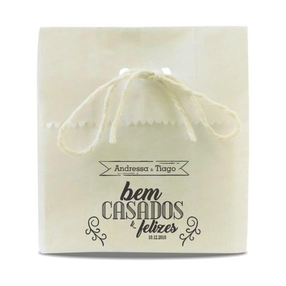 CASAMENTO - SAQUINHO PAPEL PERSONALIZADO - MOD.09