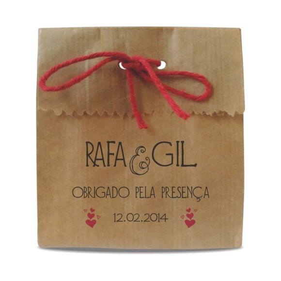 CASAMENTO - SAQUINHO PAPEL PERSONALIZADO - MOD.13