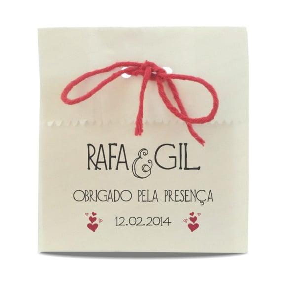 CASAMENTO - SAQUINHO PAPEL PERSONALIZADO - MOD.13