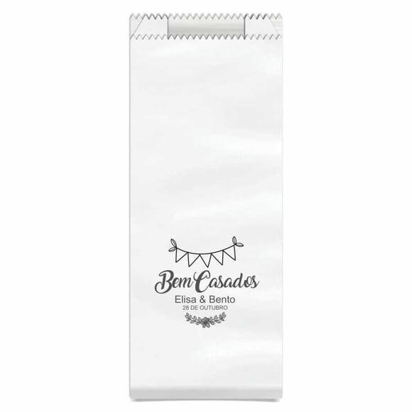 CASAMENTO - SAQUINHO PAPEL PERSONALIZADO.
