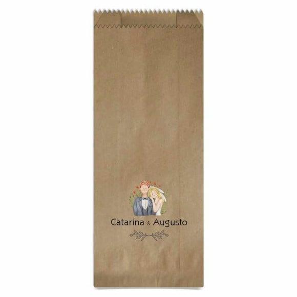 CASAMENTO - SAQUINHO PAPEL PERSONALIZADO.