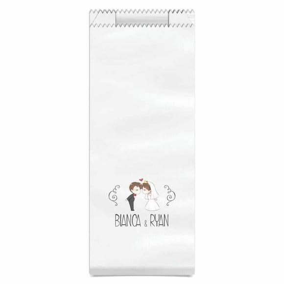 CASAMENTO - SAQUINHO PAPEL PERSONALIZADO.