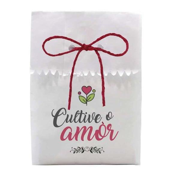 CASAMENTO - SAQUINHO PAPEL PERSONALIZADO. C/ FURO E CORDÃO