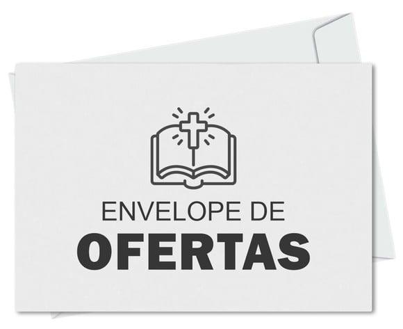 Envelope pequeno oferta/dízimo personalizado.