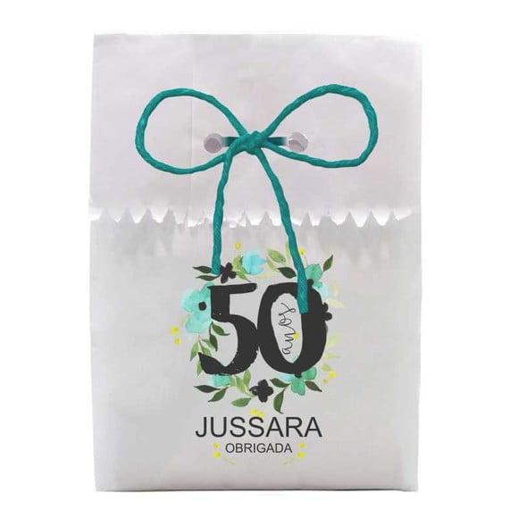 FESTAS - SAQUINHO PAPEL PERSONALIZADO. C/ FURO E CORDÃO