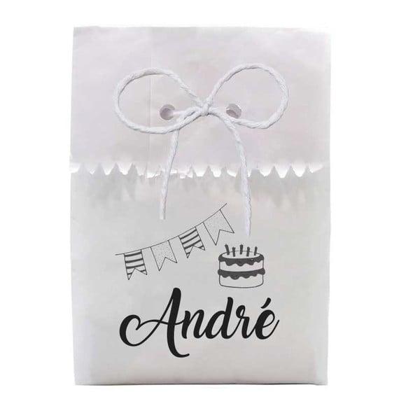 FESTAS - SAQUINHO PAPEL PERSONALIZADO. C/ FURO E CORDÃO