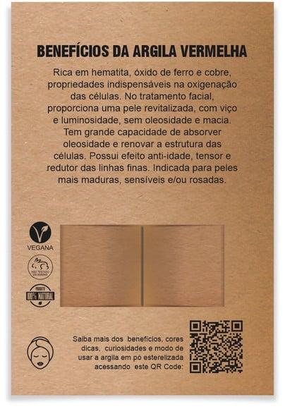 Kit Argila Facial Personalizado, Marilyn. Cor Vermelha.