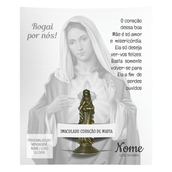 Kit Cartão Altar + Imagem da Imaculado Coração de Maria, M2