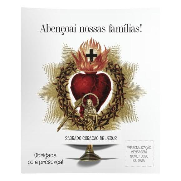 Kit Cartão Altar + Imagem da Sagrado Coração de Jesus, M2