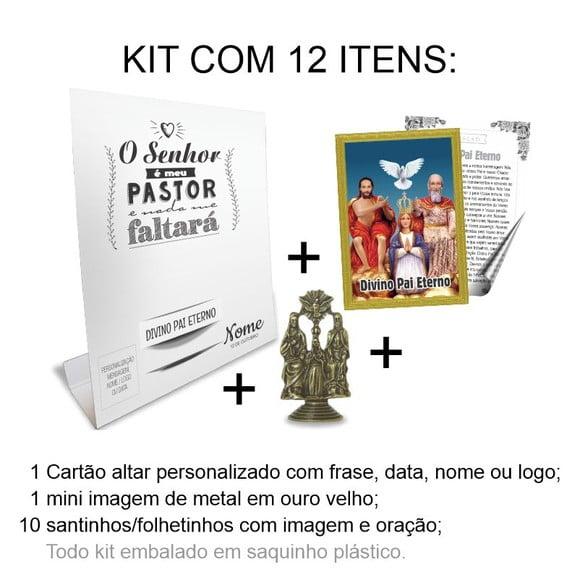 Kit Cartão Altar + Imagem de Divino Pai Eterno, M2