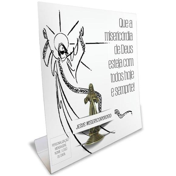 Kit Cartão Altar + Imagem de Jesus Misericordioso, M1