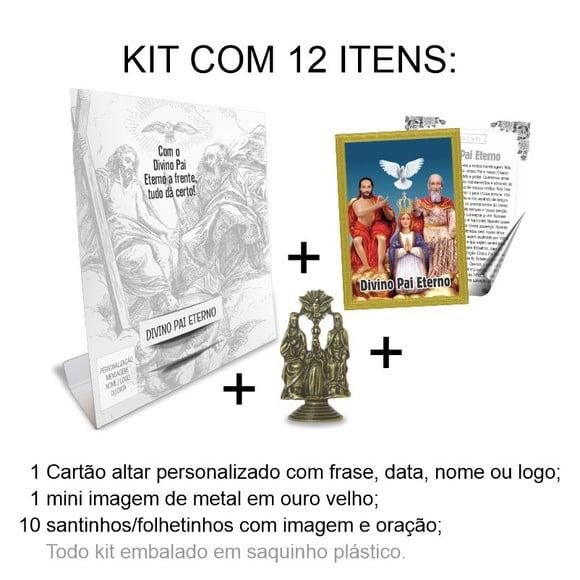 Kit Cartão Altar + Imagem de Divino Pai Eterno, M1