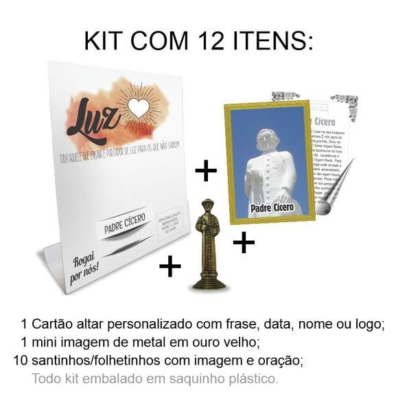 Kit Cartão Altar + Imagem de Padre Cícero, M1