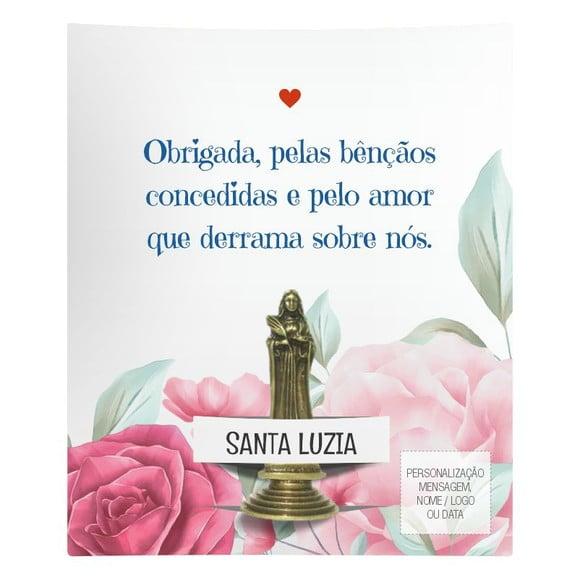 Kit Cartão Altar + Imagem de Santa Luzia, M1