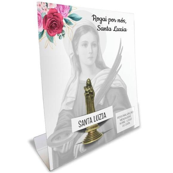 Kit Cartão Altar + Imagem de Santa Luzia, M2