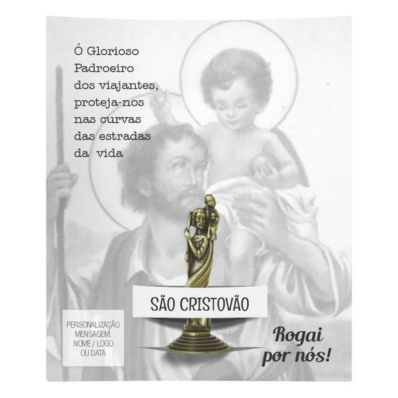 Kit Cartão Altar + Imagem de São Cristovão, M2