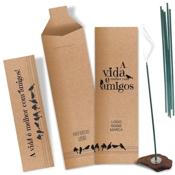 Kit Incenso Personalizado Amigos. Pacote c/ 24un
