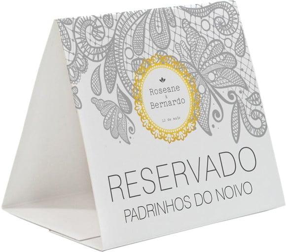 Prisma / Marcador de mesa personalizado
