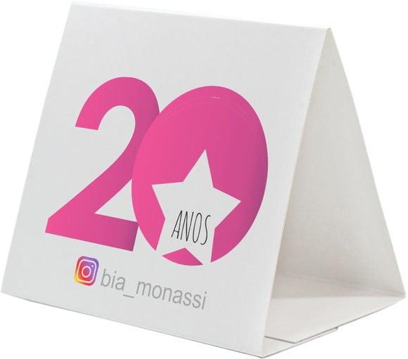 Prisma / Marcador de mesa personalizado festas