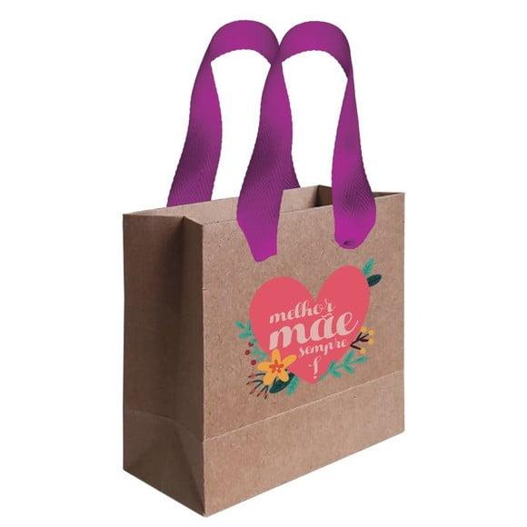 Sacolinha com Alça, Dia das Mães, Personalizada. Mod.02.